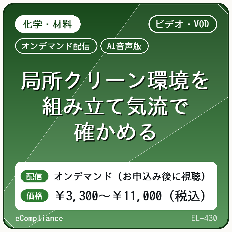 【AI音声版】局所クリーン環境を組み立て気流で確かめる