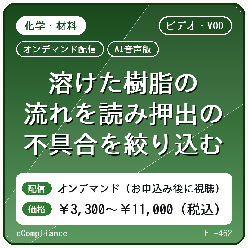 【AI音声版】溶けた樹脂の流れを読み押出の不具合を絞り込む